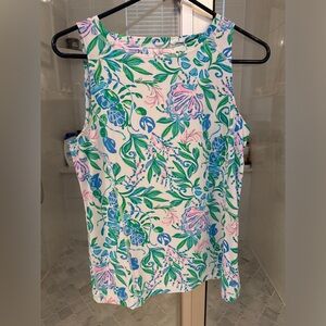 Lilly Pulitzer Renay Tank UPF 50+ Resort White Just a Pinch